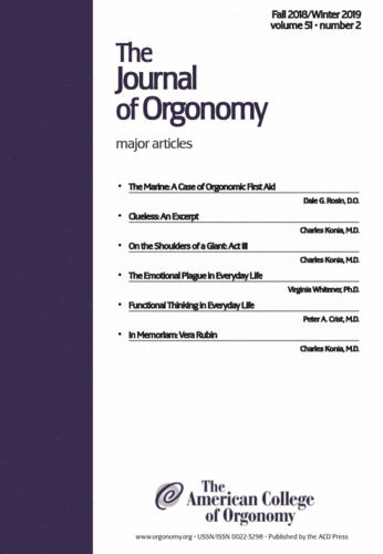 The Journal of Orgonomy | Volume 51:2
